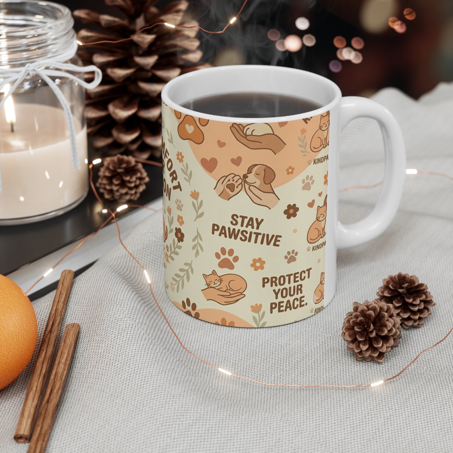 Finding Comfort in Your Companion Ceramic Mug — KindPawsClub 11oz