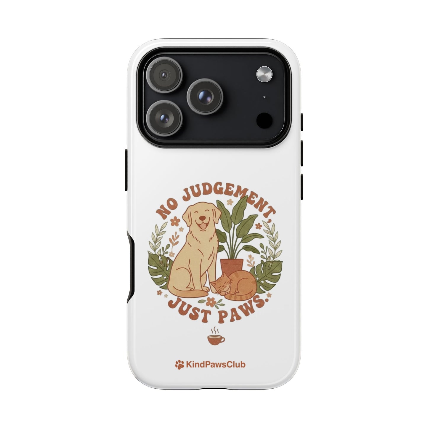Retro Pet Wellness iPhone Case - 70s Minimalist Dog & Cat Protective Phone Cover