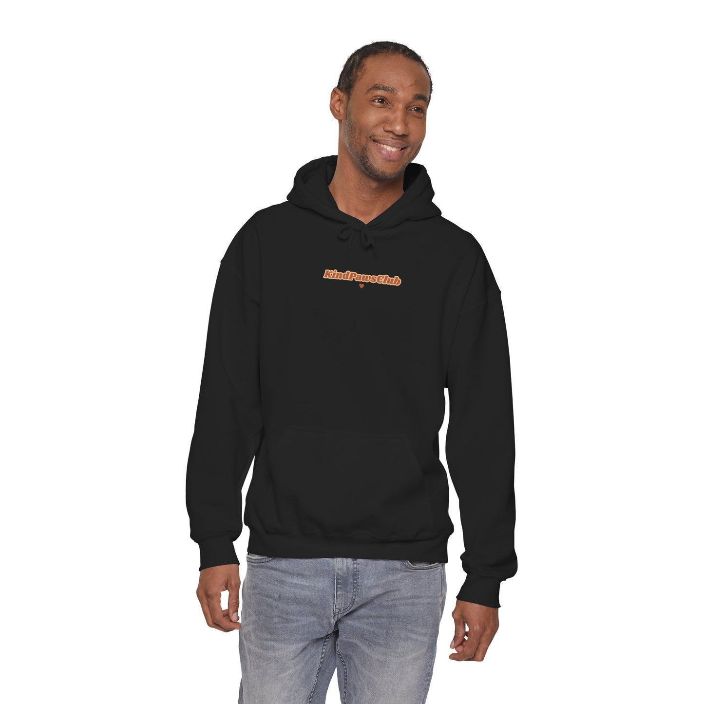 Retro Sunset Pet Wellness Hoodie - 70s Minimalist KindPawsClub Oversized Sweatshirt