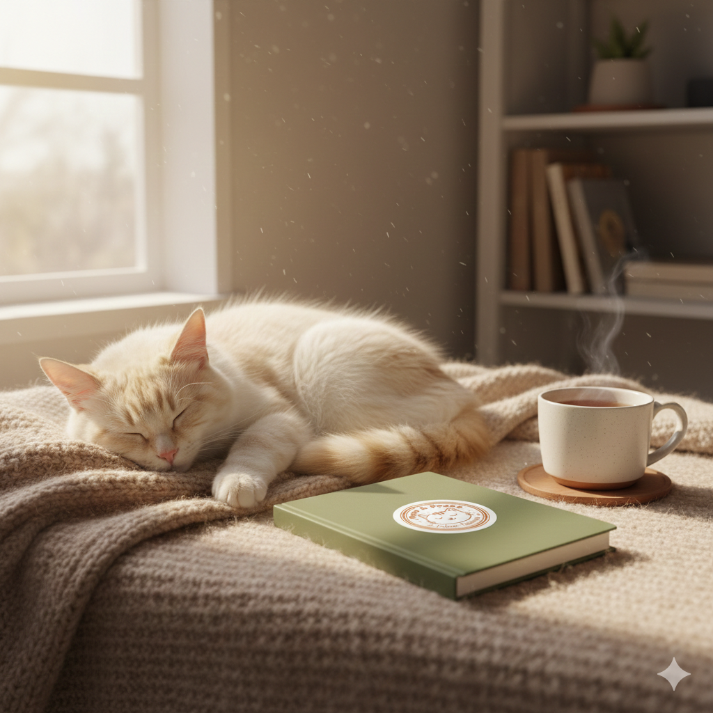 Purr & Peace Cat Sticker