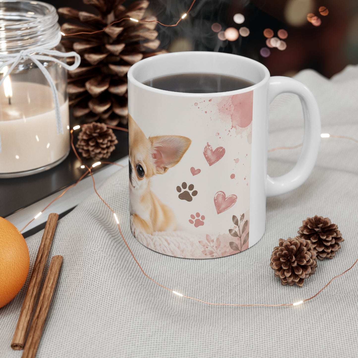 Chihuahua Coffee Mug — "Life Is Better with a Chihuahua" 11oz Ceramic Mug