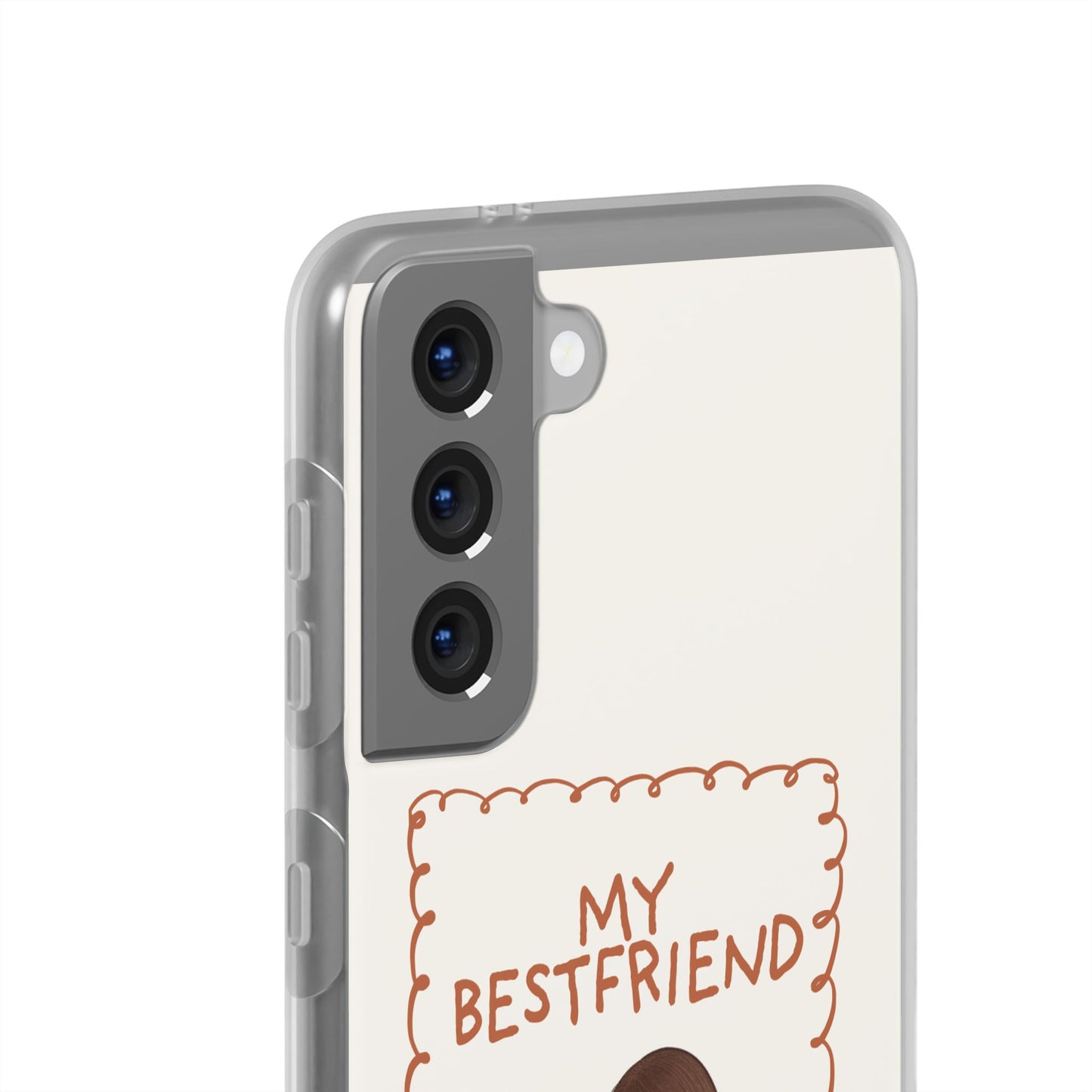 Custom "My Best Friend" Pet Parent Phone Case | Personalised Earth-Tone Minimalist Cover