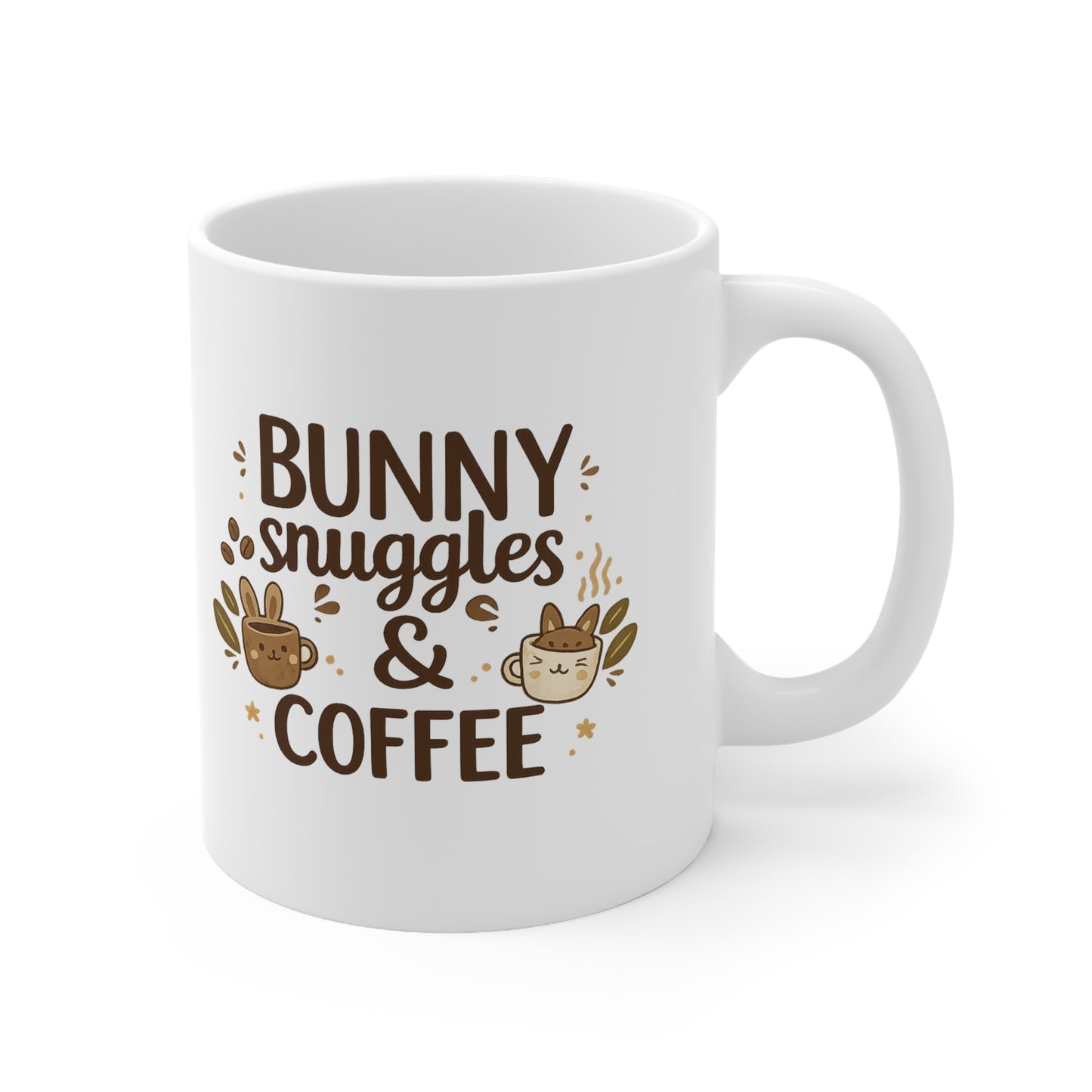 Bunny Snuggles Retro Rabbit Lover Mug - The Mindful Pet Parent Collection