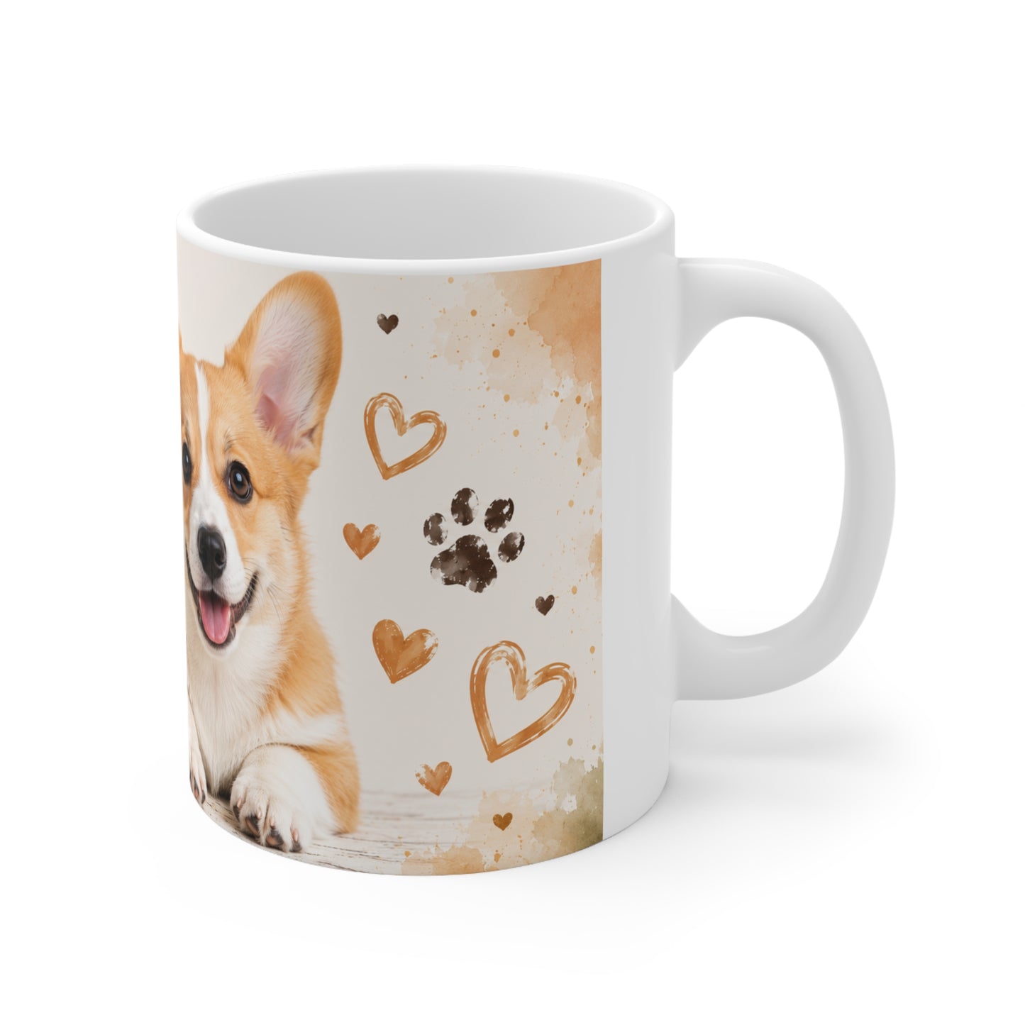 Corgi Coffee Mug - "Life is Better with a Corgi" Ceramic 11oz
