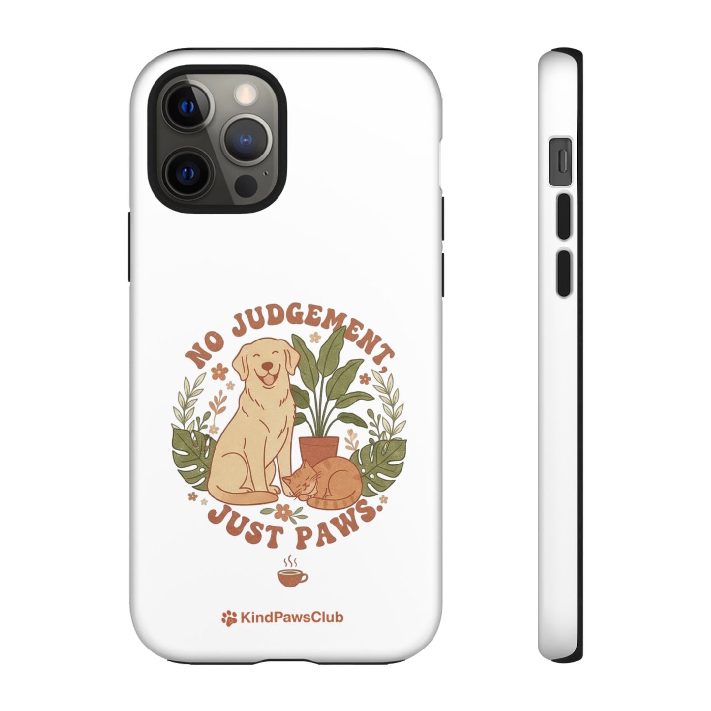 Retro Pet Wellness iPhone Case - 70s Minimalist Dog & Cat Protective Phone Cover