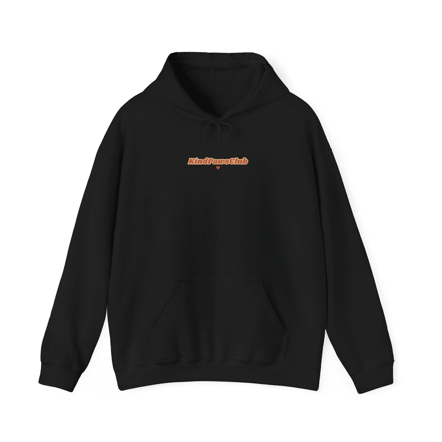 Retro Sunset Pet Wellness Hoodie - 70s Minimalist KindPawsClub Oversized Sweatshirt
