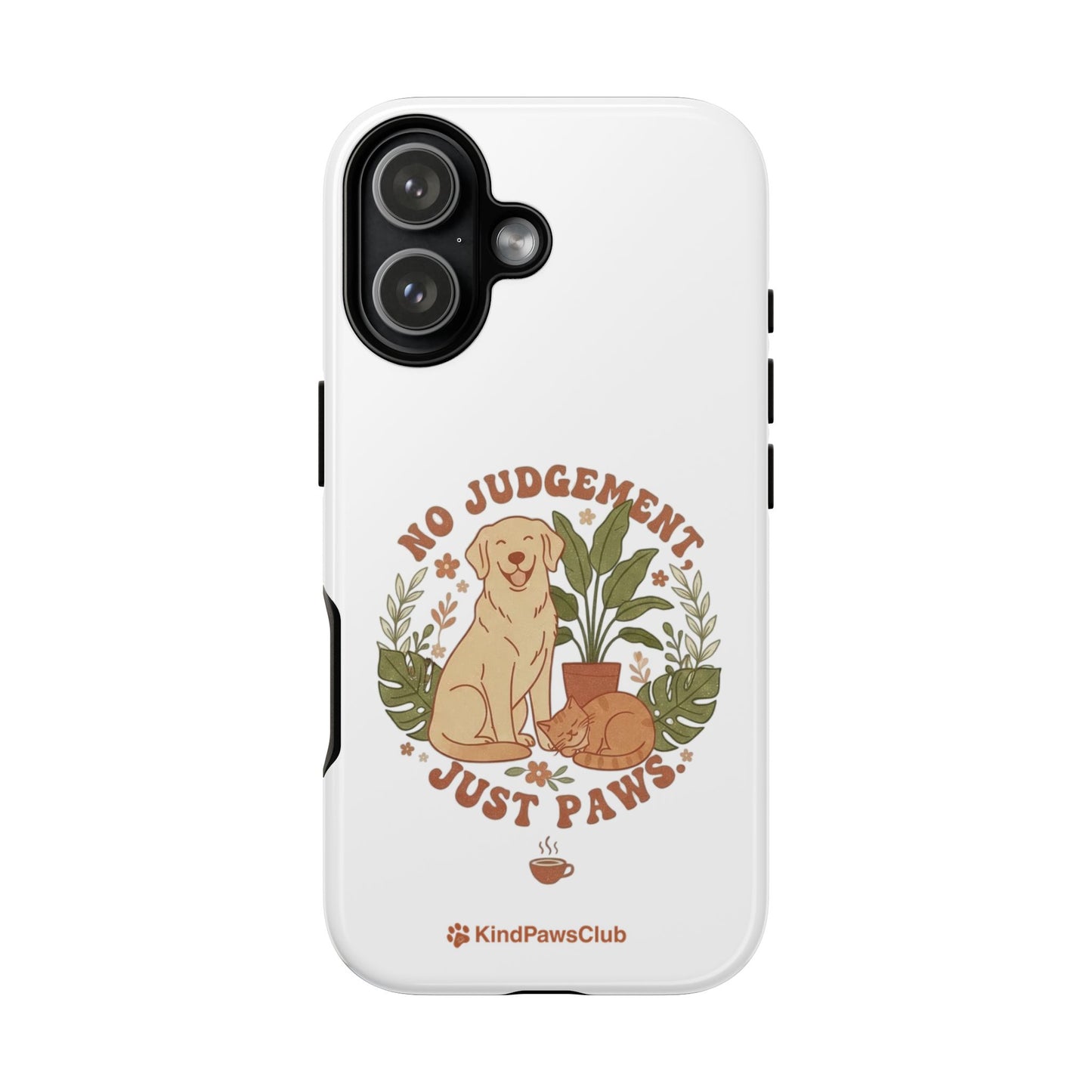 Retro Pet Wellness iPhone Case - 70s Minimalist Dog & Cat Protective Phone Cover
