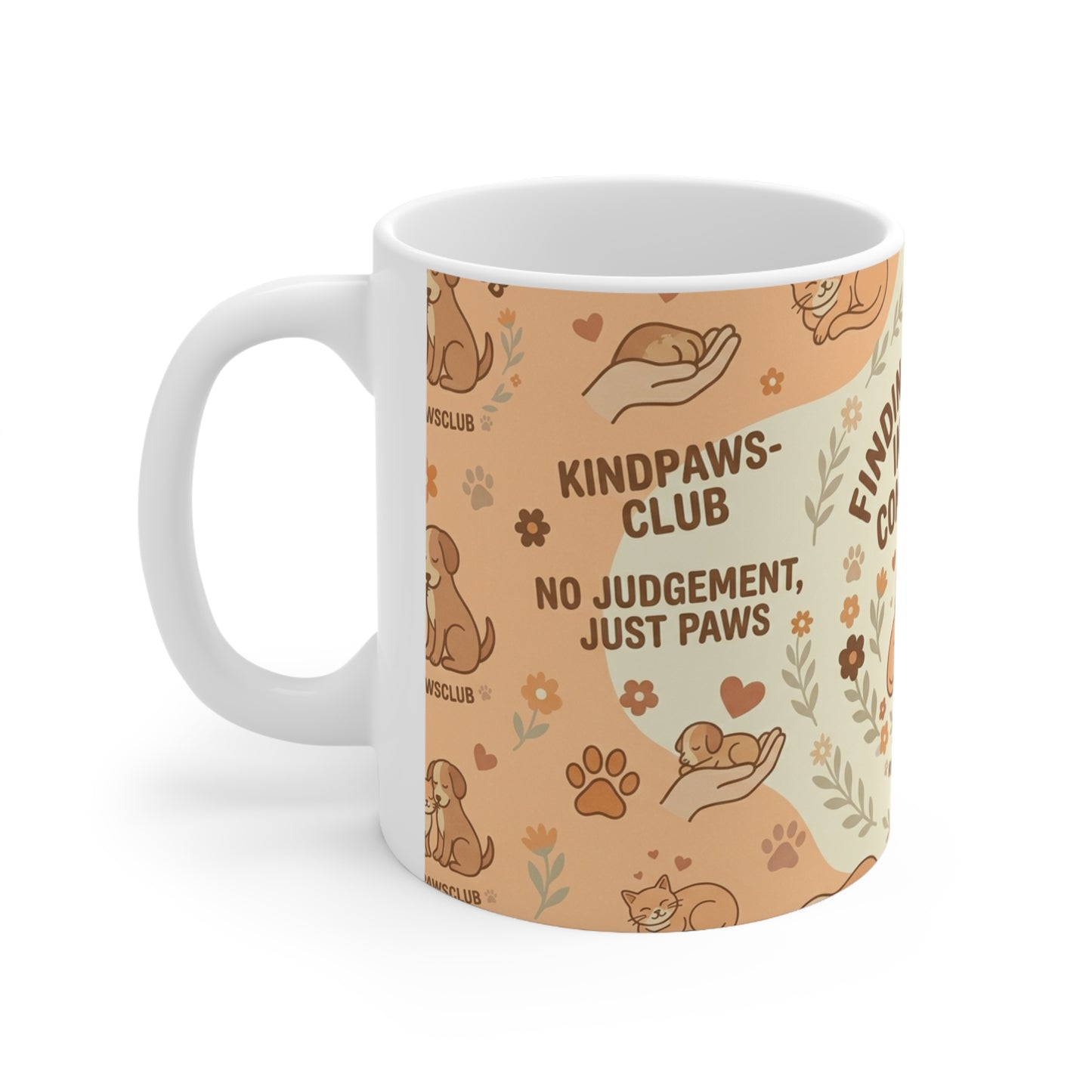 Finding Comfort in Your Companion Ceramic Mug — KindPawsClub 11oz