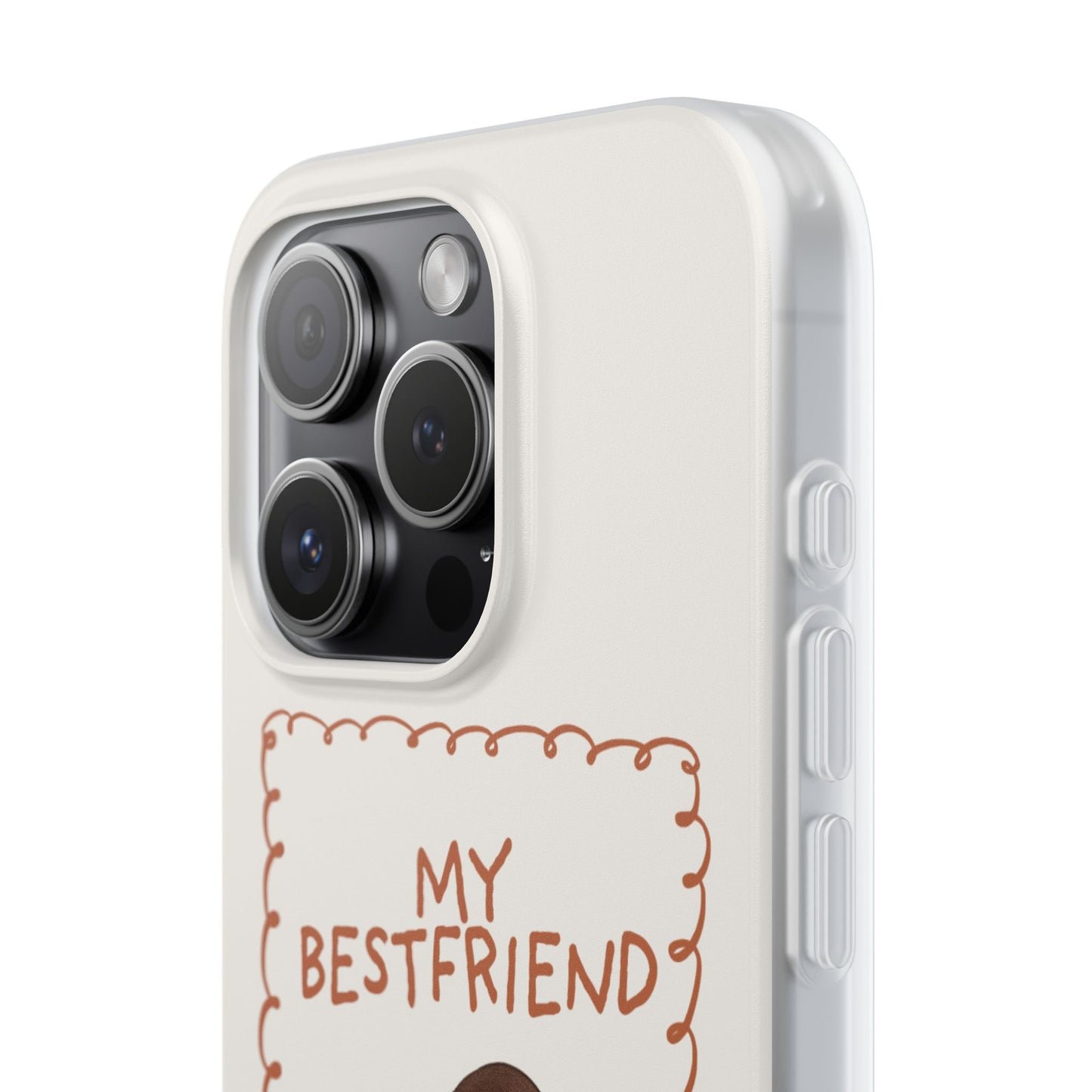 Custom "My Best Friend" Pet Parent Phone Case | Personalised Earth-Tone Minimalist Cover