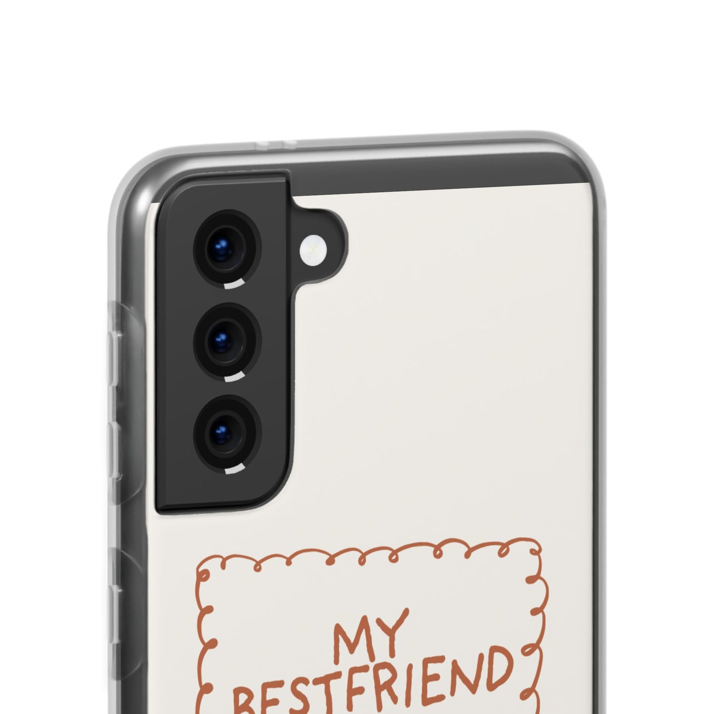 Custom "My Best Friend" Pet Parent Phone Case | Personalised Earth-Tone Minimalist Cover