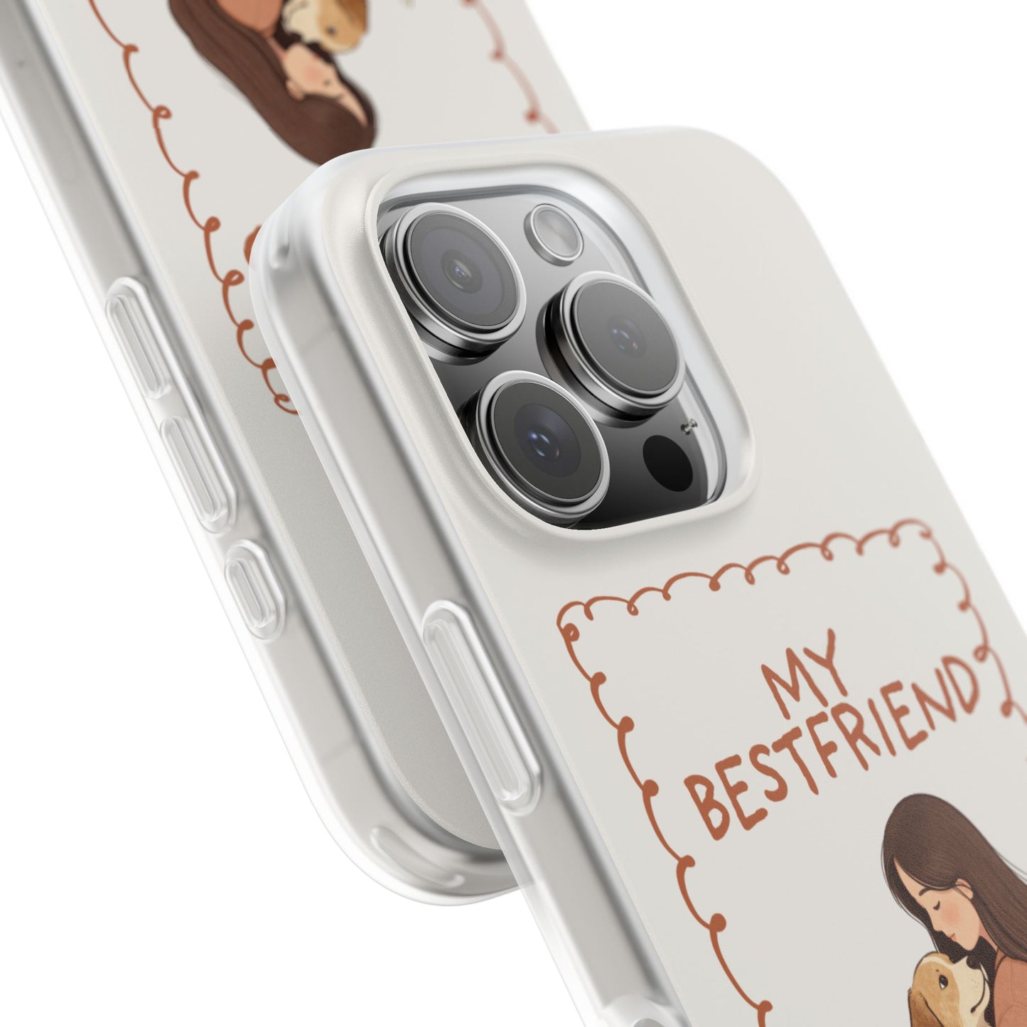 Custom "My Best Friend" Pet Parent Phone Case | Personalised Earth-Tone Minimalist Cover