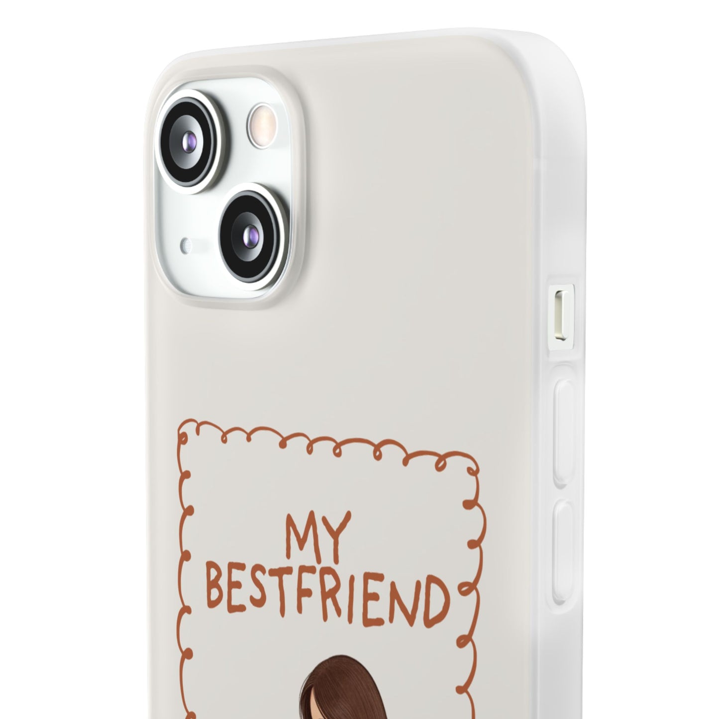 Custom "My Best Friend" Pet Parent Phone Case | Personalised Earth-Tone Minimalist Cover