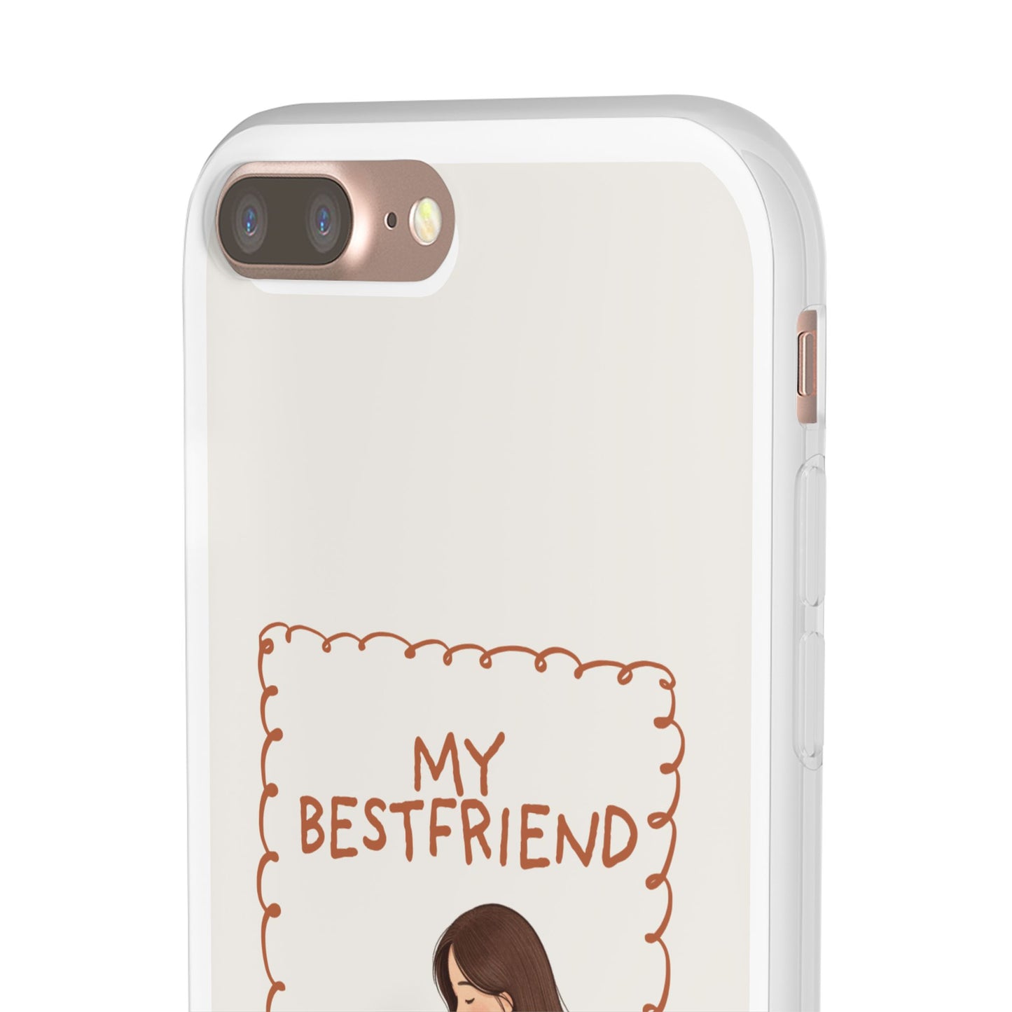 Custom "My Best Friend" Pet Parent Phone Case | Personalised Earth-Tone Minimalist Cover