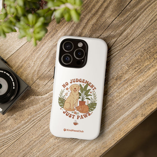 Retro Pet Wellness iPhone Case - 70s Minimalist Dog & Cat Protective Phone Cover