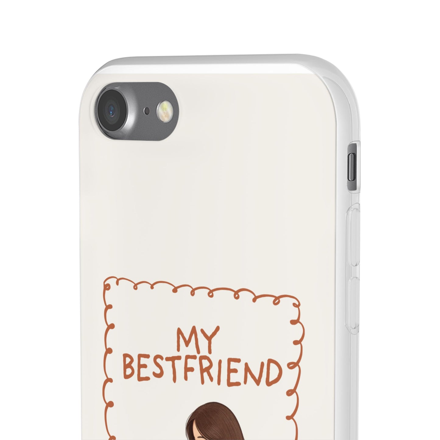 Custom "My Best Friend" Pet Parent Phone Case | Personalised Earth-Tone Minimalist Cover
