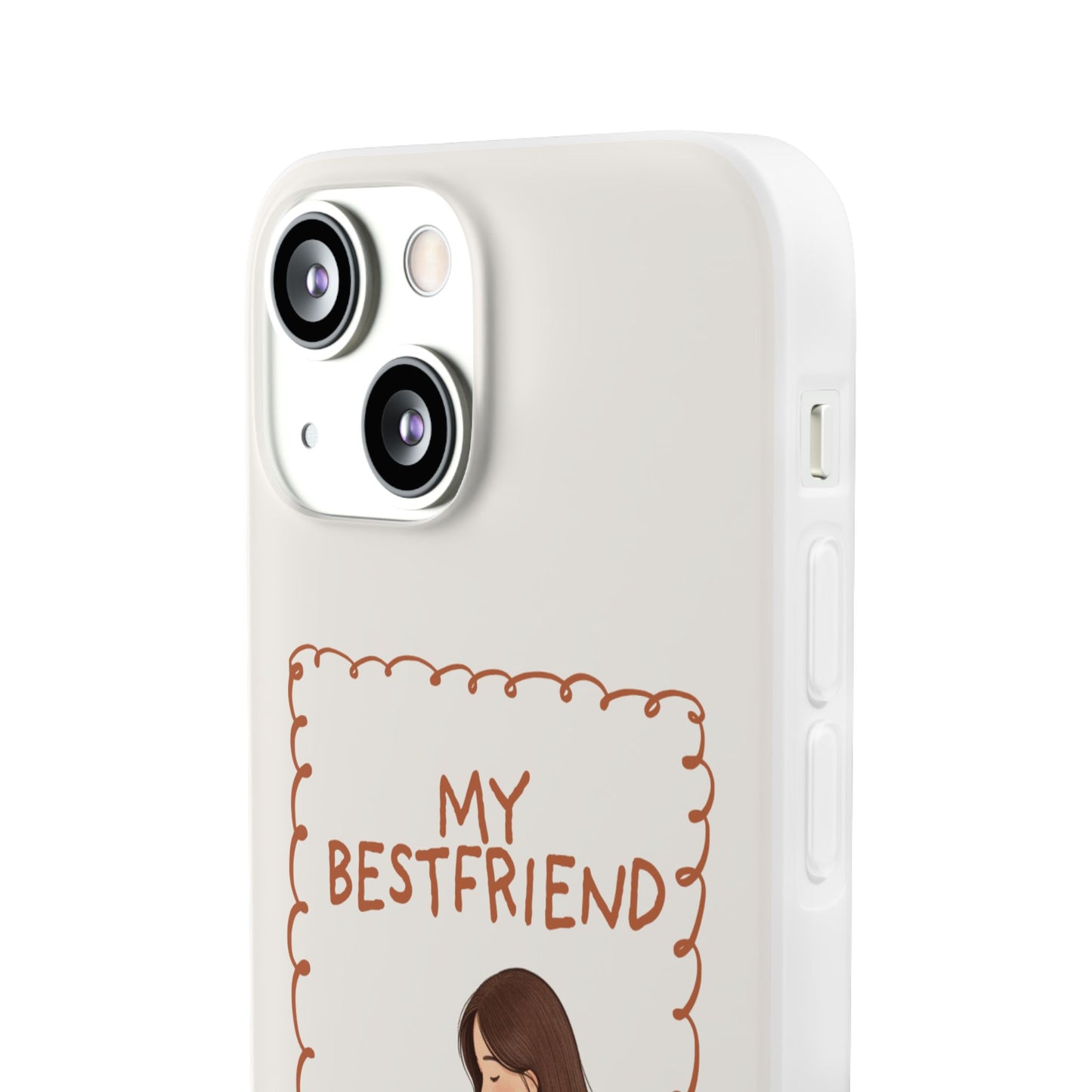 Custom "My Best Friend" Pet Parent Phone Case | Personalised Earth-Tone Minimalist Cover
