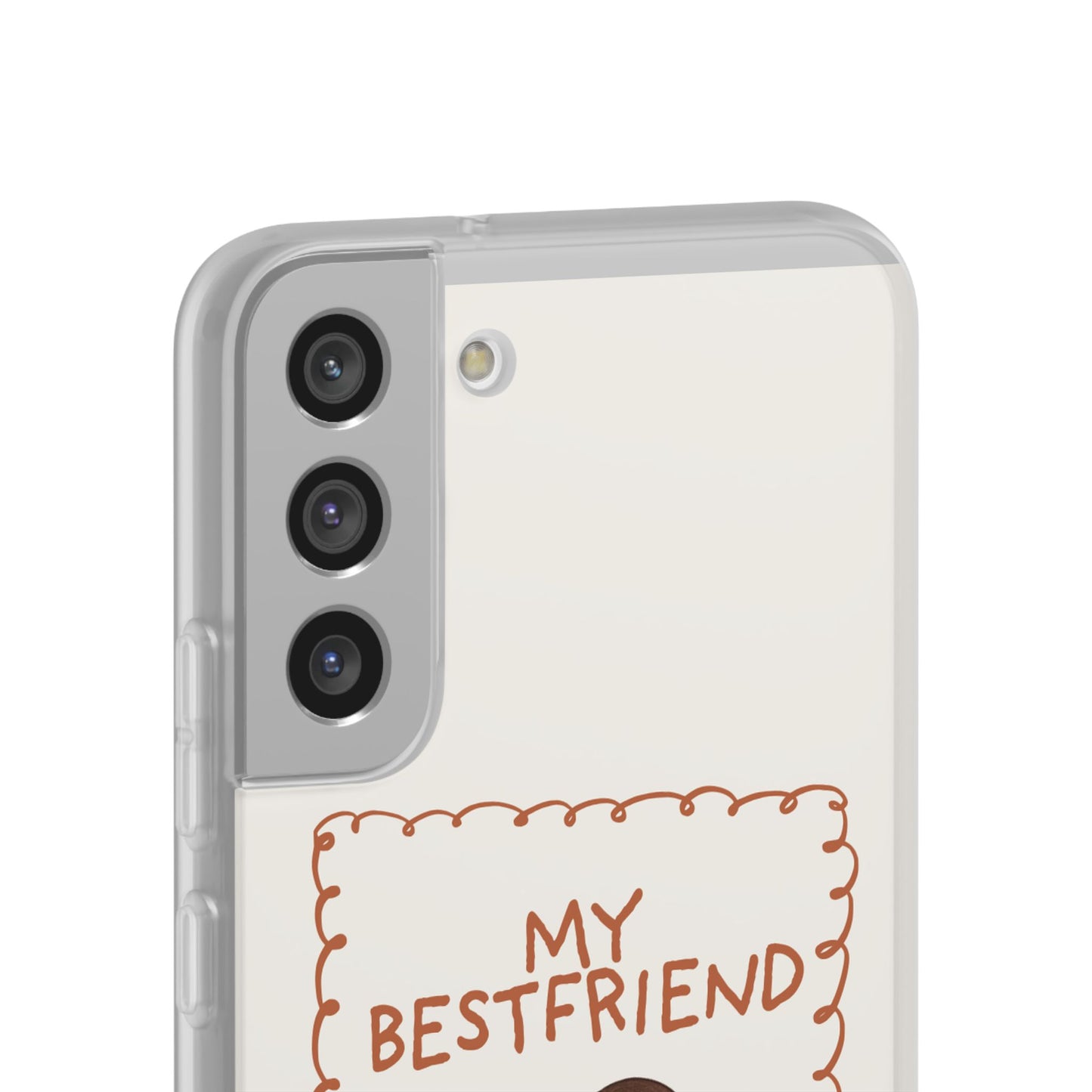 Custom "My Best Friend" Pet Parent Phone Case | Personalised Earth-Tone Minimalist Cover