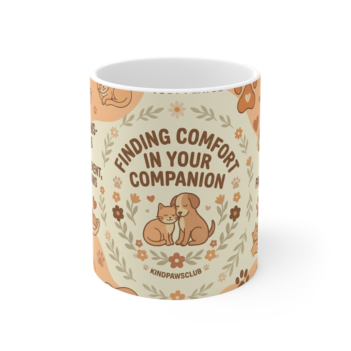 Finding Comfort in Your Companion Ceramic Mug — KindPawsClub 11oz