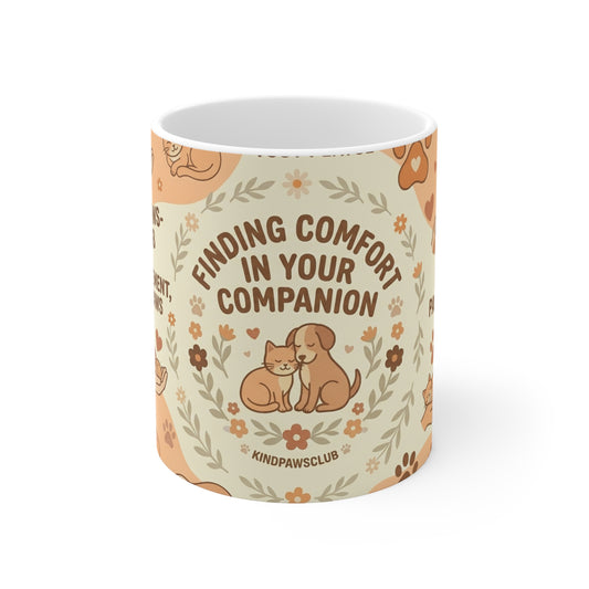 Finding Comfort in Your Companion Ceramic Mug — KindPawsClub 11oz