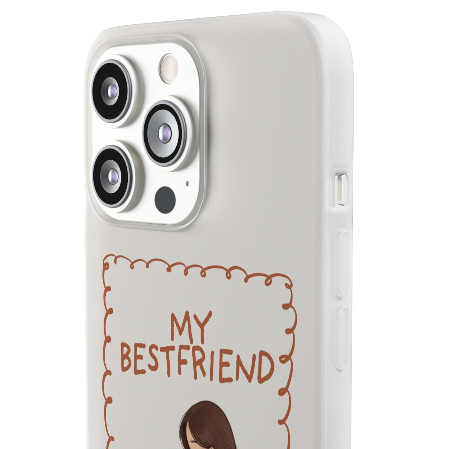 Custom "My Best Friend" Pet Parent Phone Case | Personalised Earth-Tone Minimalist Cover