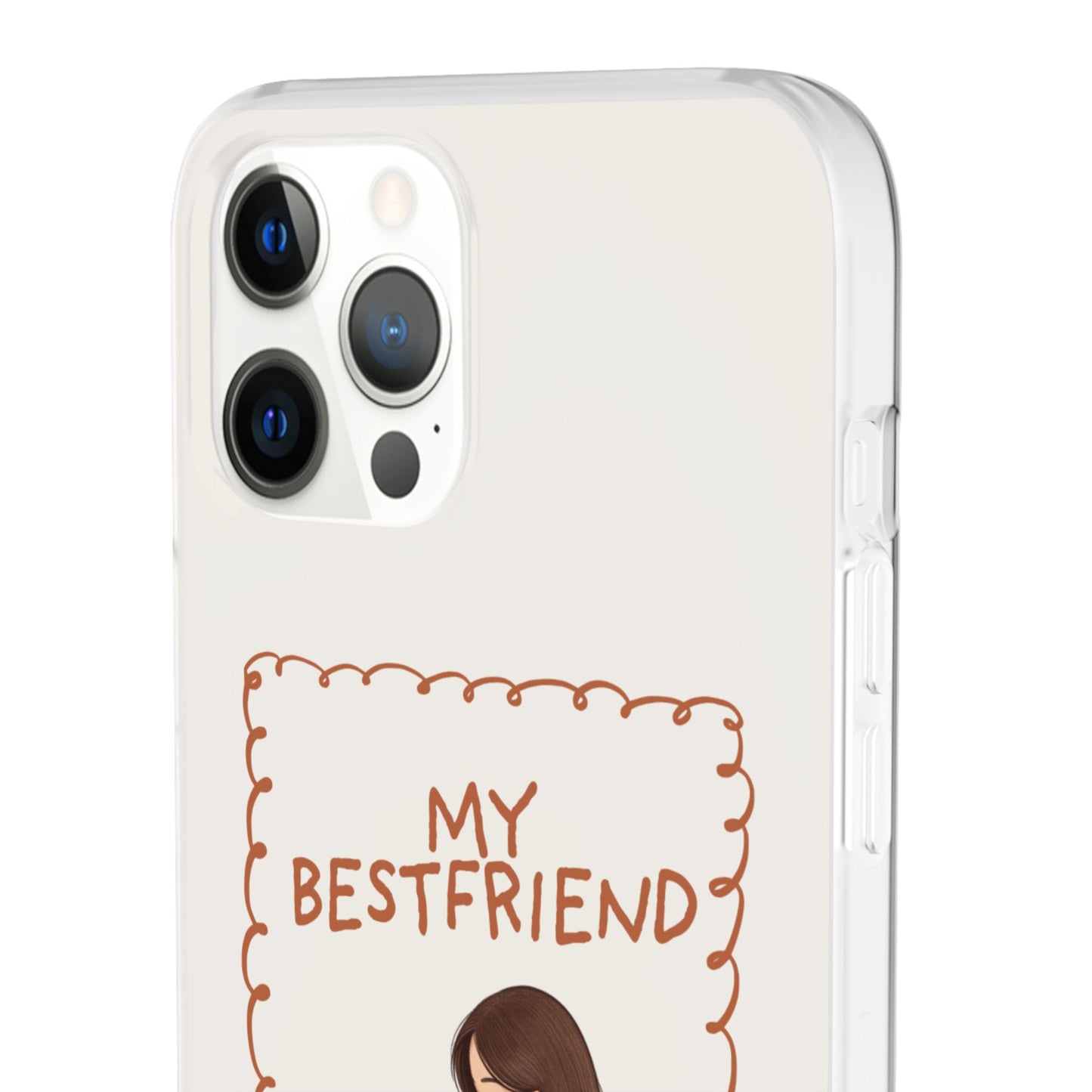 Custom "My Best Friend" Pet Parent Phone Case | Personalised Earth-Tone Minimalist Cover