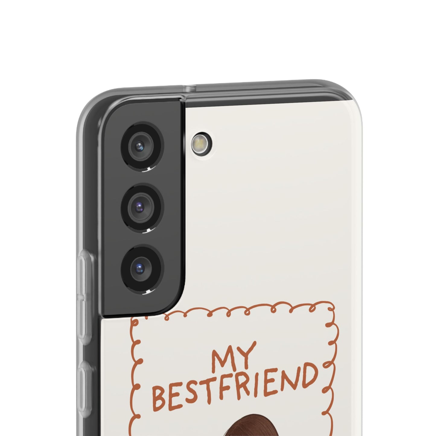 Custom "My Best Friend" Pet Parent Phone Case | Personalised Earth-Tone Minimalist Cover