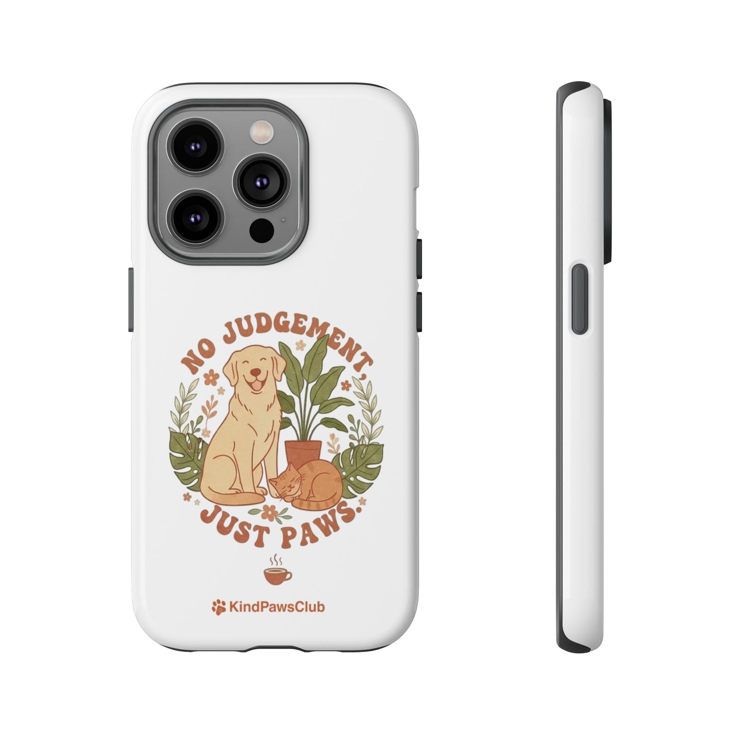Retro Pet Wellness iPhone Case - 70s Minimalist Dog & Cat Protective Phone Cover