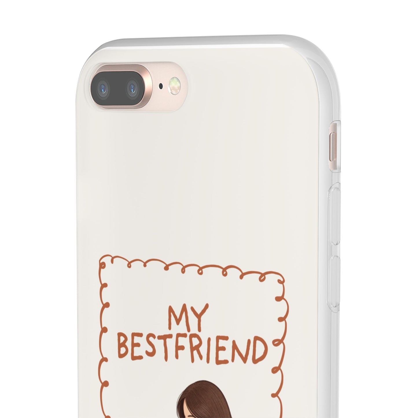 Custom "My Best Friend" Pet Parent Phone Case | Personalised Earth-Tone Minimalist Cover