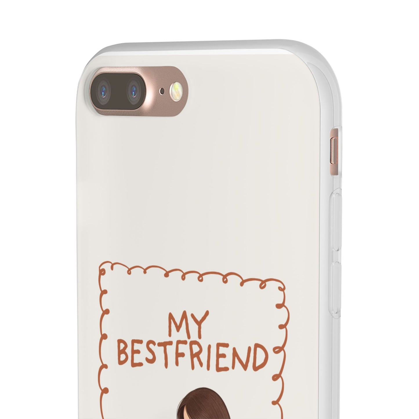Custom "My Best Friend" Pet Parent Phone Case | Personalised Earth-Tone Minimalist Cover