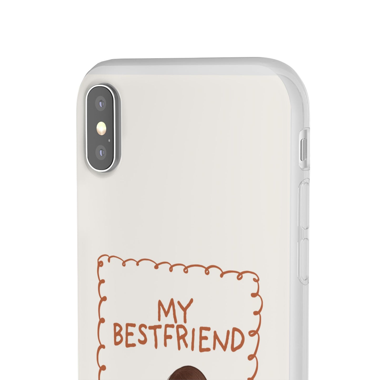 Custom "My Best Friend" Pet Parent Phone Case | Personalised Earth-Tone Minimalist Cover