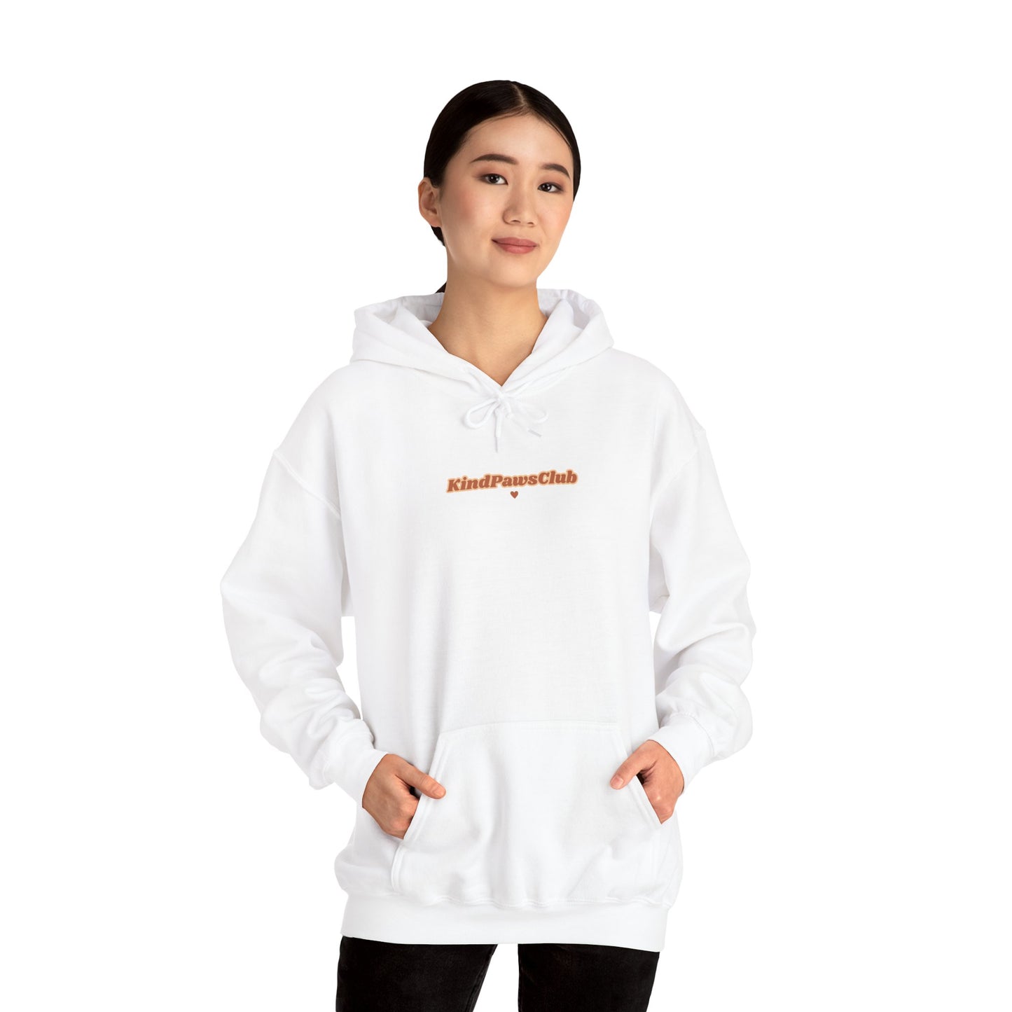 Retro Sunset Pet Wellness Hoodie - 70s Minimalist KindPawsClub Oversized Sweatshirt