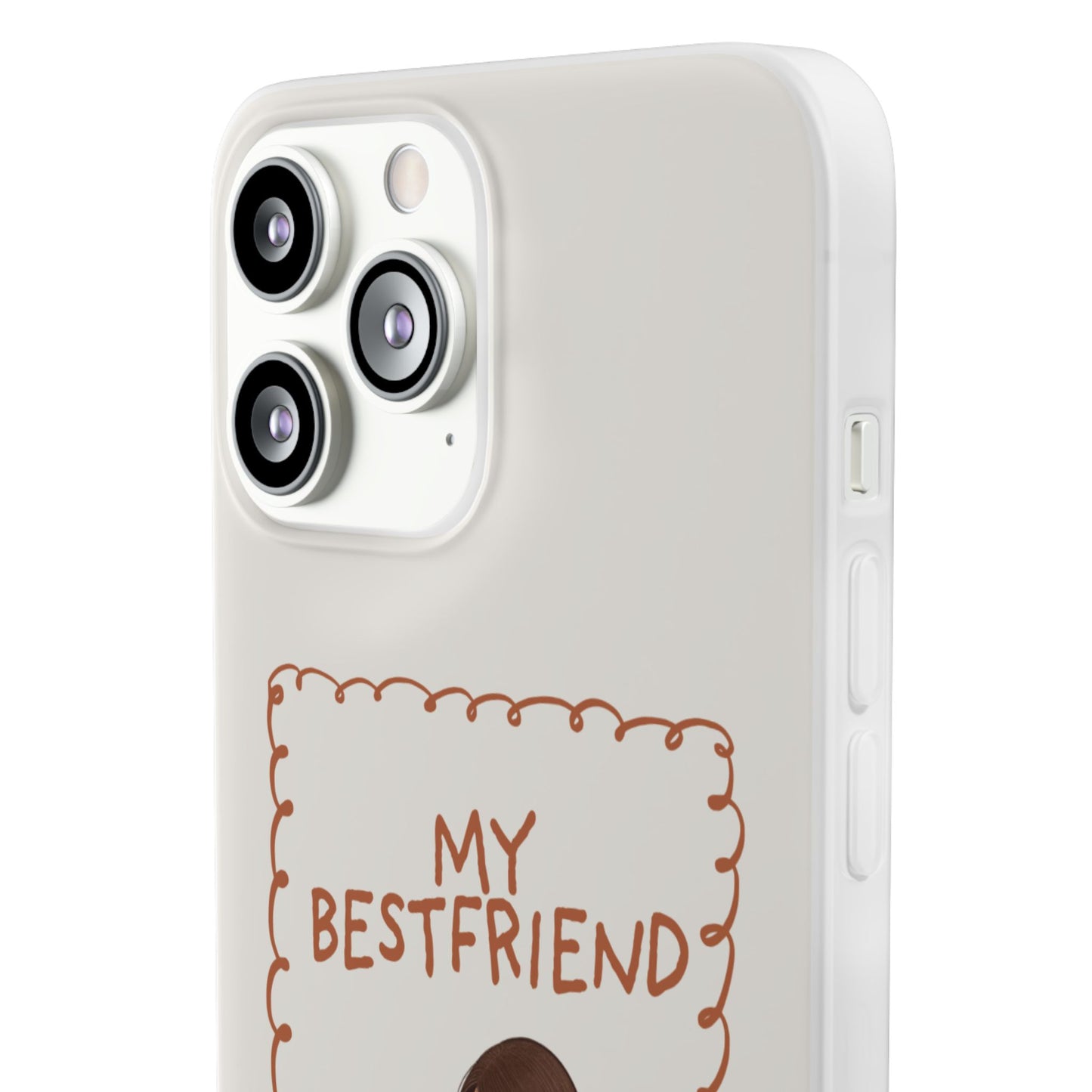 Custom "My Best Friend" Pet Parent Phone Case | Personalised Earth-Tone Minimalist Cover