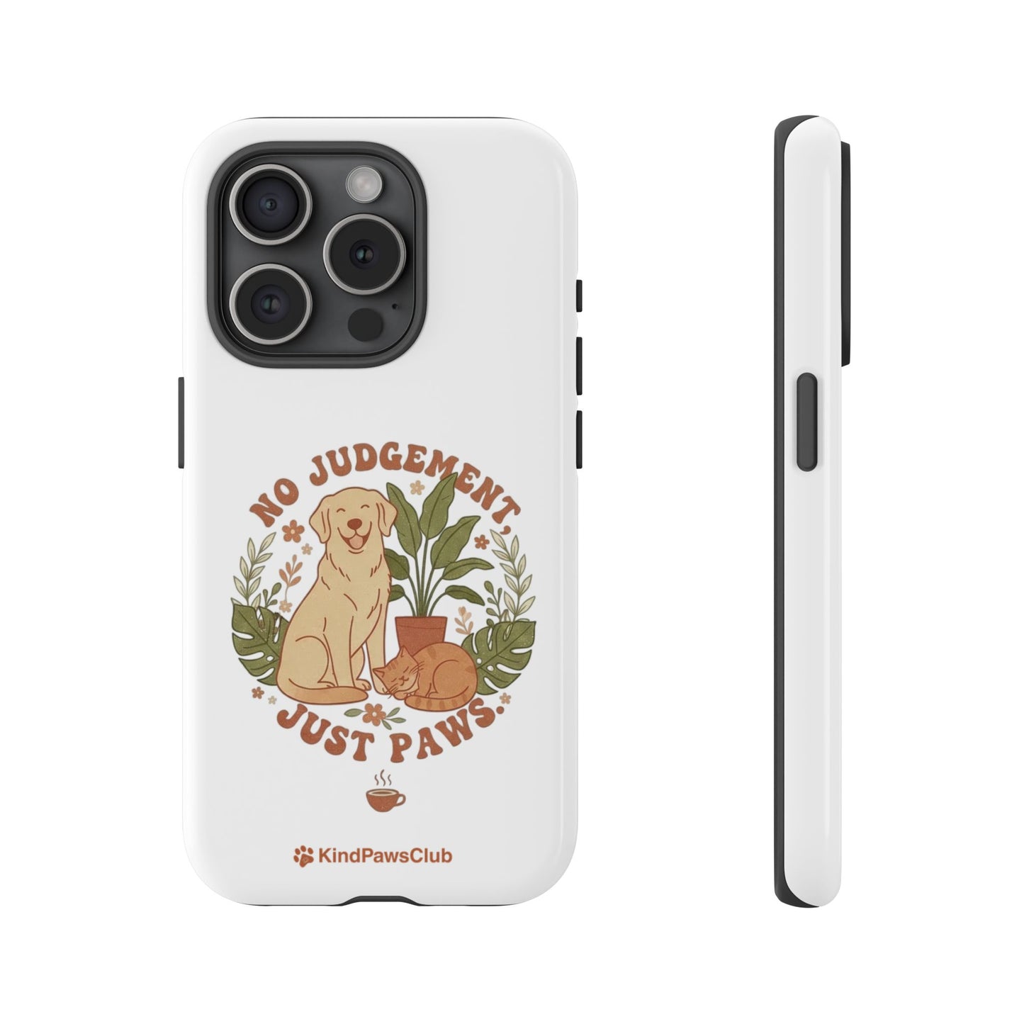 Retro Pet Wellness iPhone Case - 70s Minimalist Dog & Cat Protective Phone Cover
