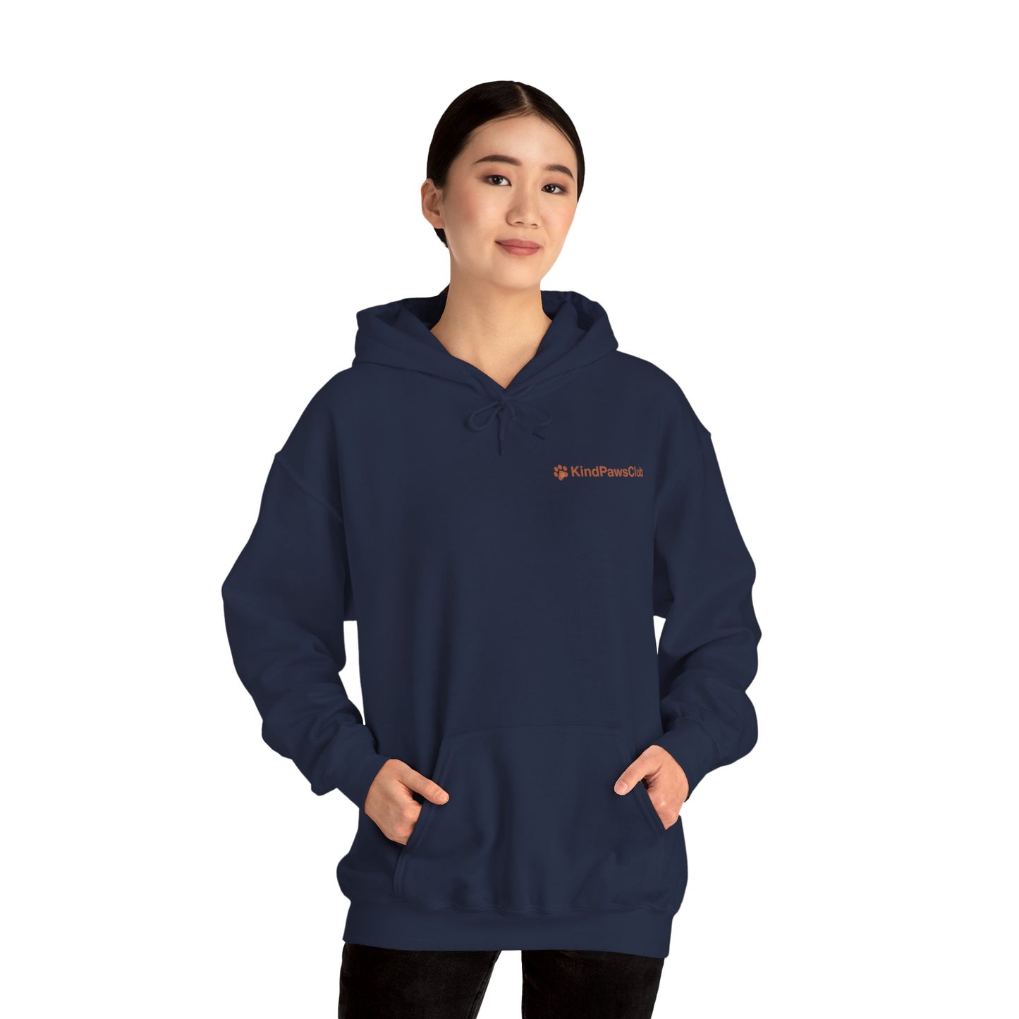 KindPawsClub Original Logo Hoodie | Minimalist Aesthetic Pet Lover Sweatshirt