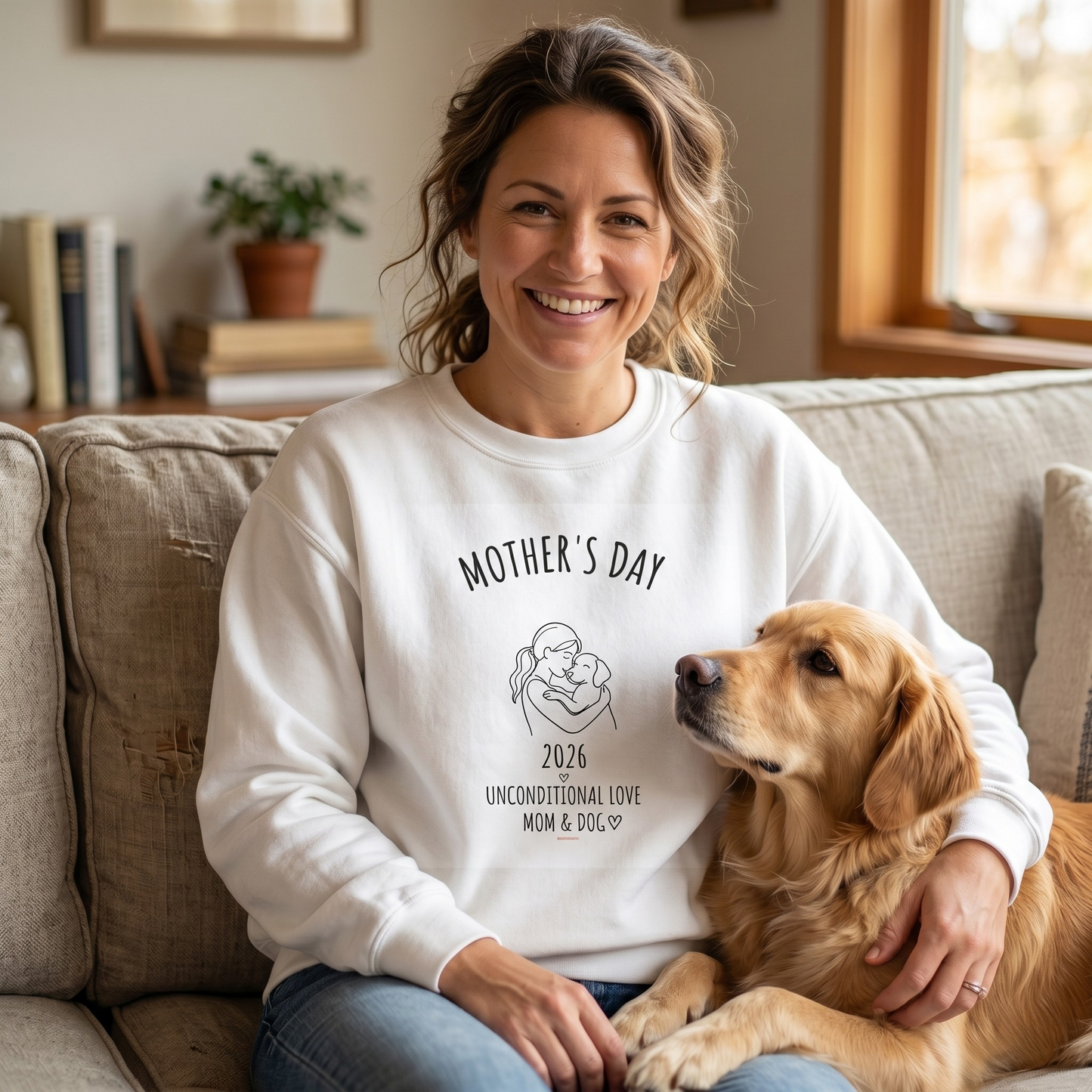 Mother's Day 2026 Sweatshirt – 'Unconditional Love Mom & Dad' Crewneck