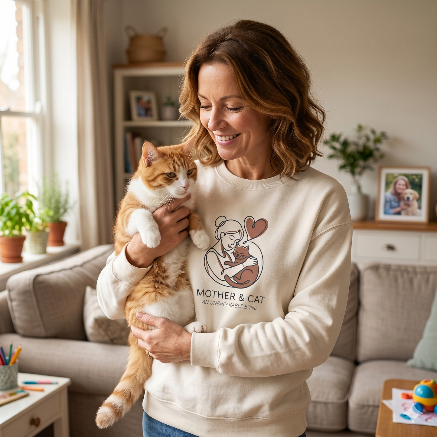 Mother & Cat Unbreakable Bond Sweatshirt