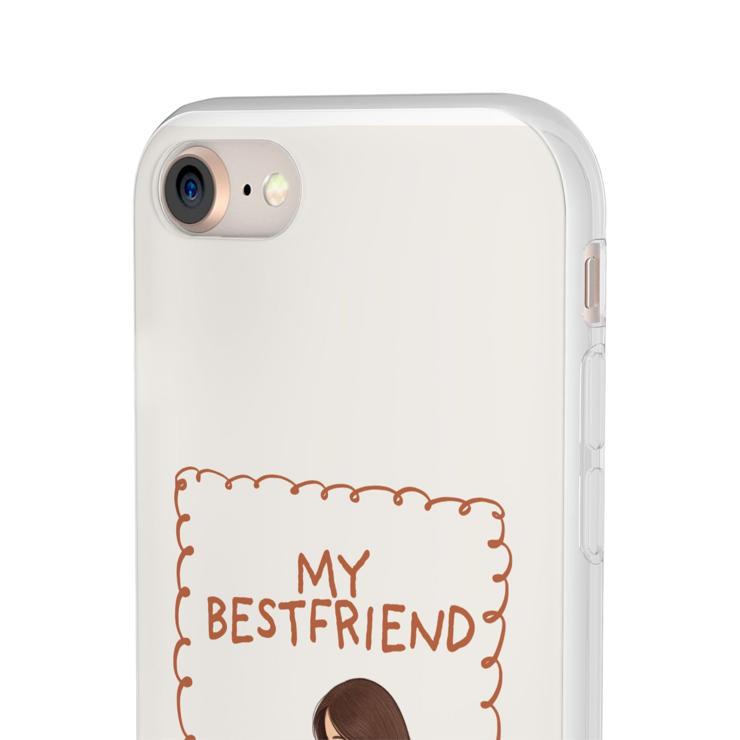 Custom "My Best Friend" Pet Parent Phone Case | Personalised Earth-Tone Minimalist Cover