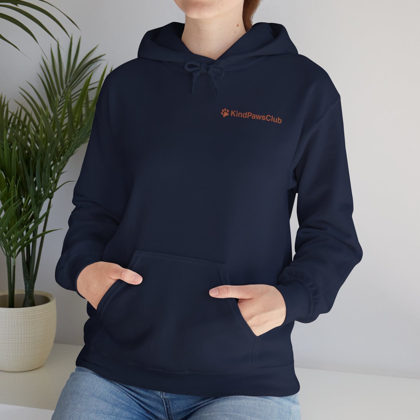 KindPawsClub Original Logo Hoodie | Minimalist Aesthetic Pet Lover Sweatshirt