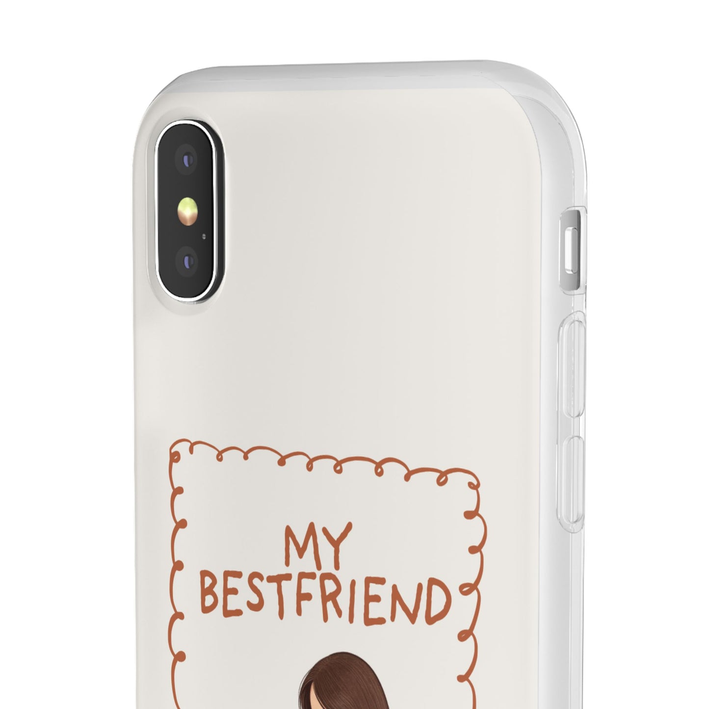 Custom "My Best Friend" Pet Parent Phone Case | Personalised Earth-Tone Minimalist Cover