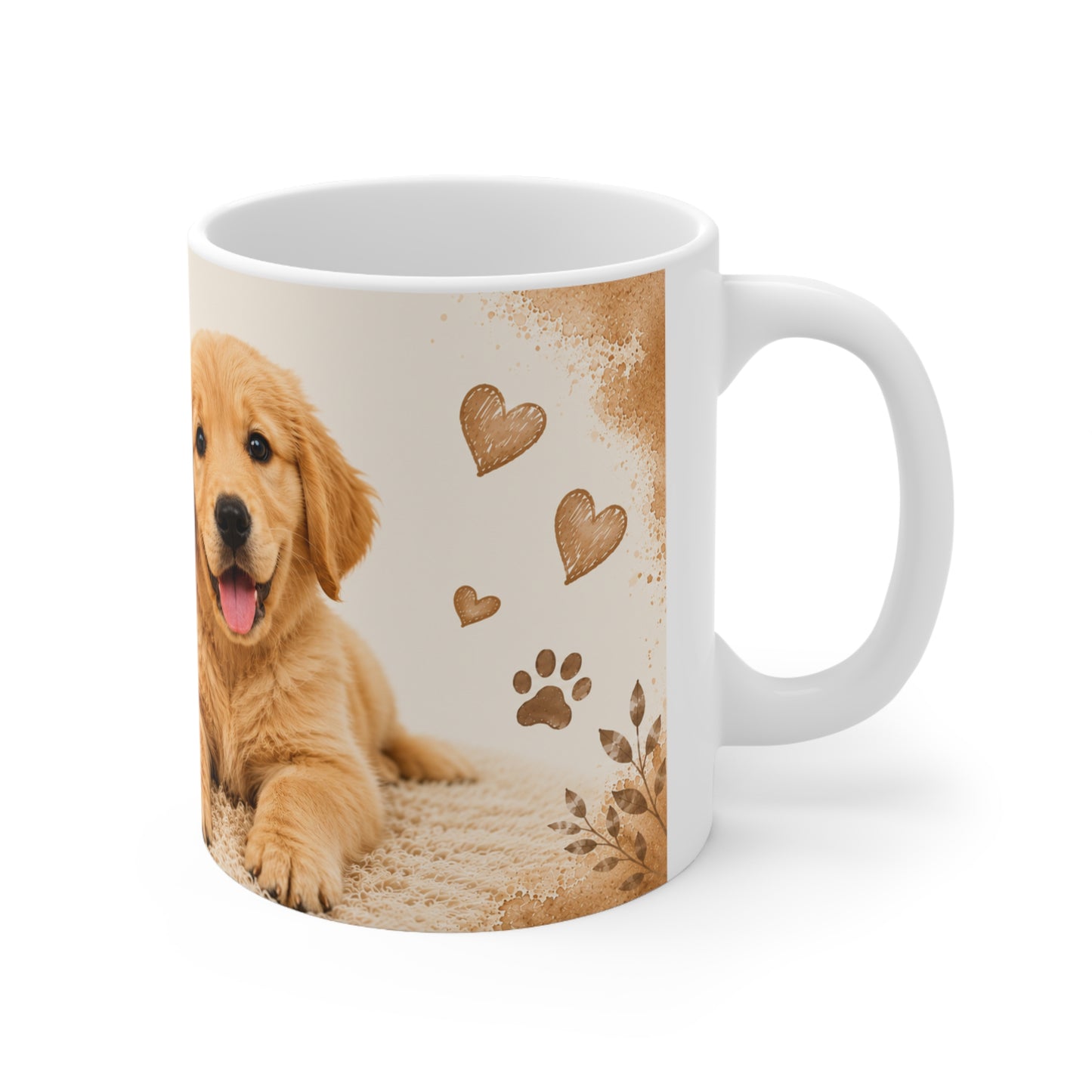 Golden Retriever Coffee Mug — "Life Is Better with a Golden Retriever" Ceramic Mug 11oz