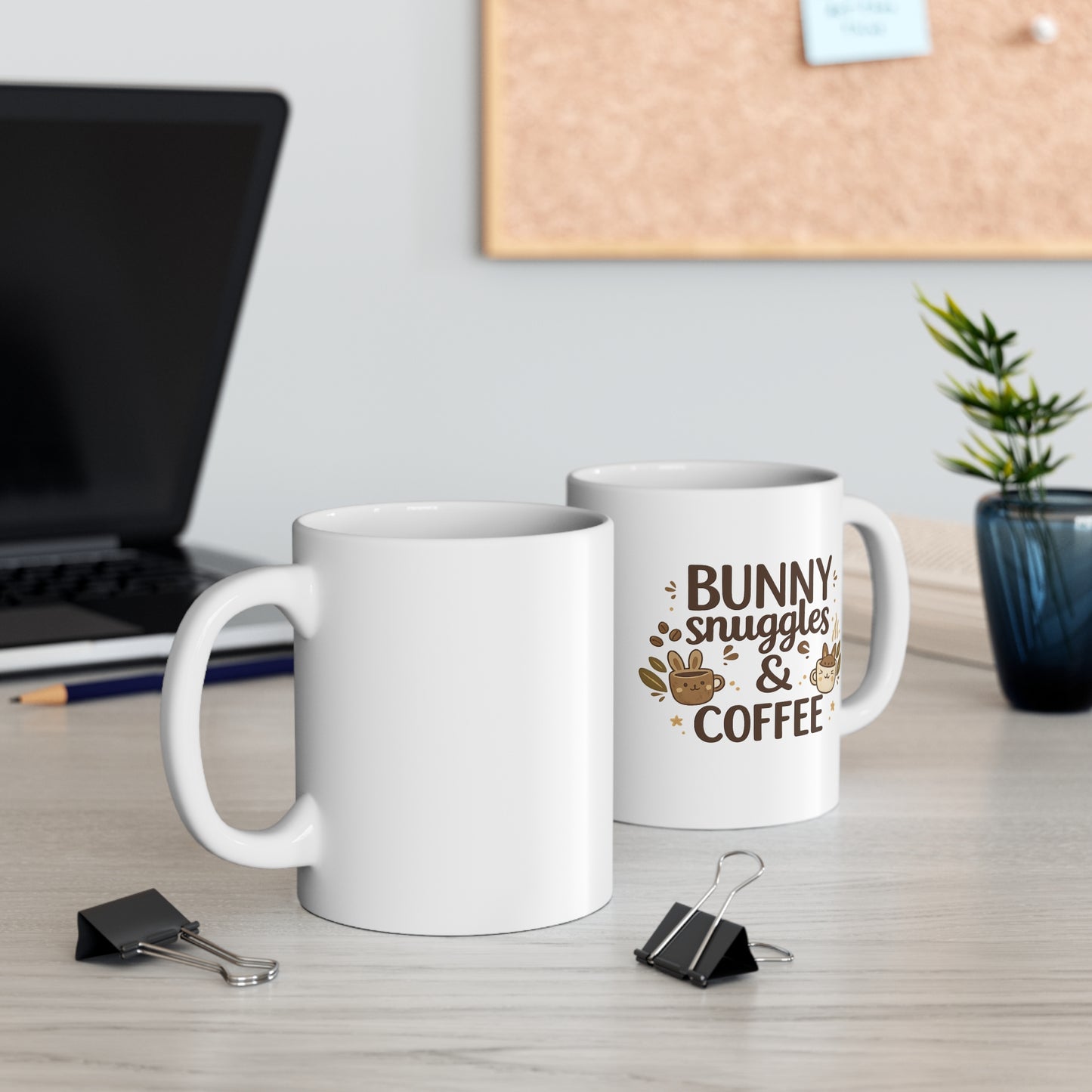Bunny Snuggles Retro Rabbit Lover Mug - The Mindful Pet Parent Collection