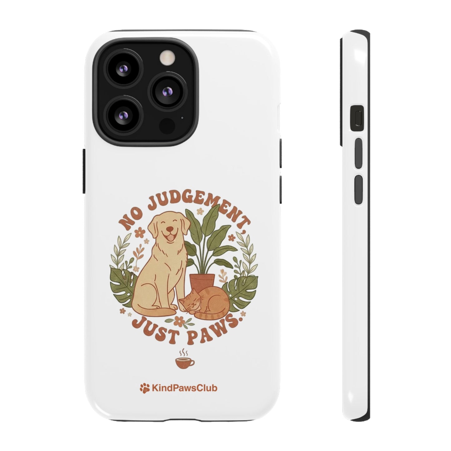 Retro Pet Wellness iPhone Case - 70s Minimalist Dog & Cat Protective Phone Cover