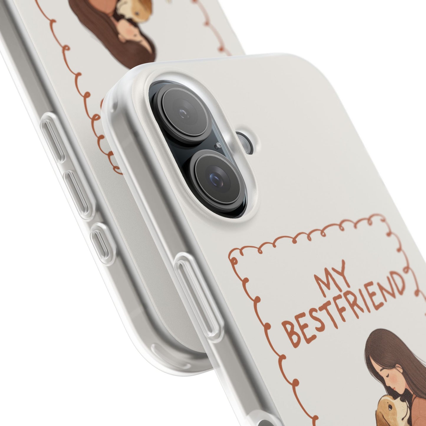 Custom "My Best Friend" Pet Parent Phone Case | Personalised Earth-Tone Minimalist Cover