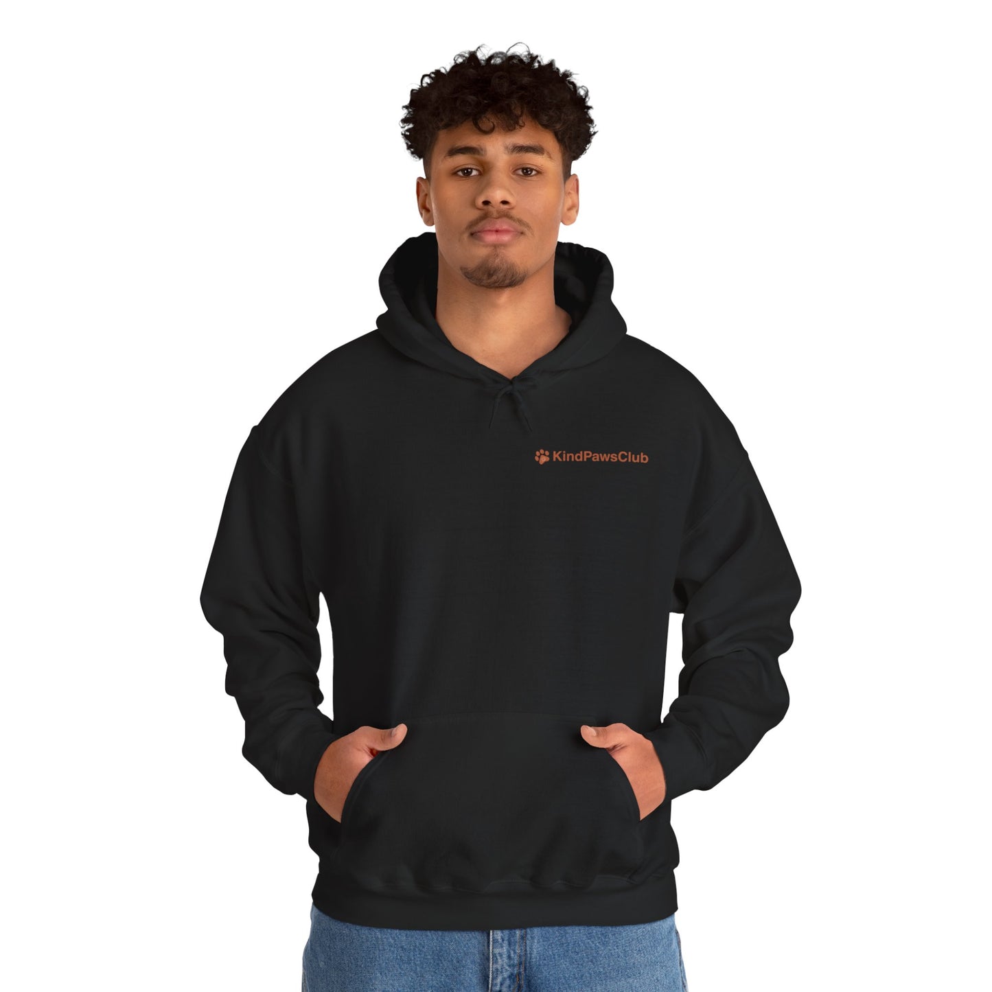 KindPawsClub Original Logo Hoodie | Minimalist Aesthetic Pet Lover Sweatshirt