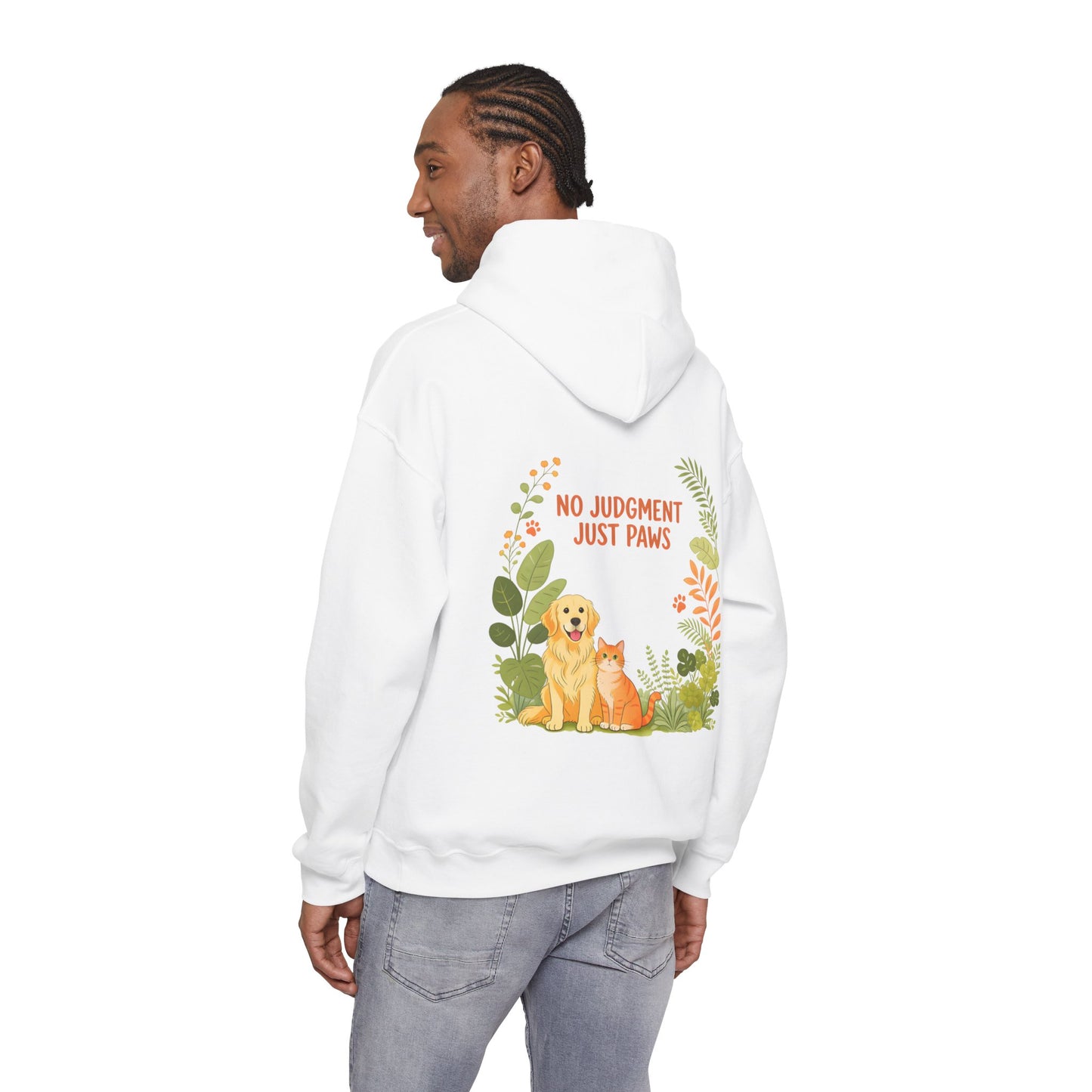 No Judgment, Just Paws Hoodie – For Mindful Pet Parents