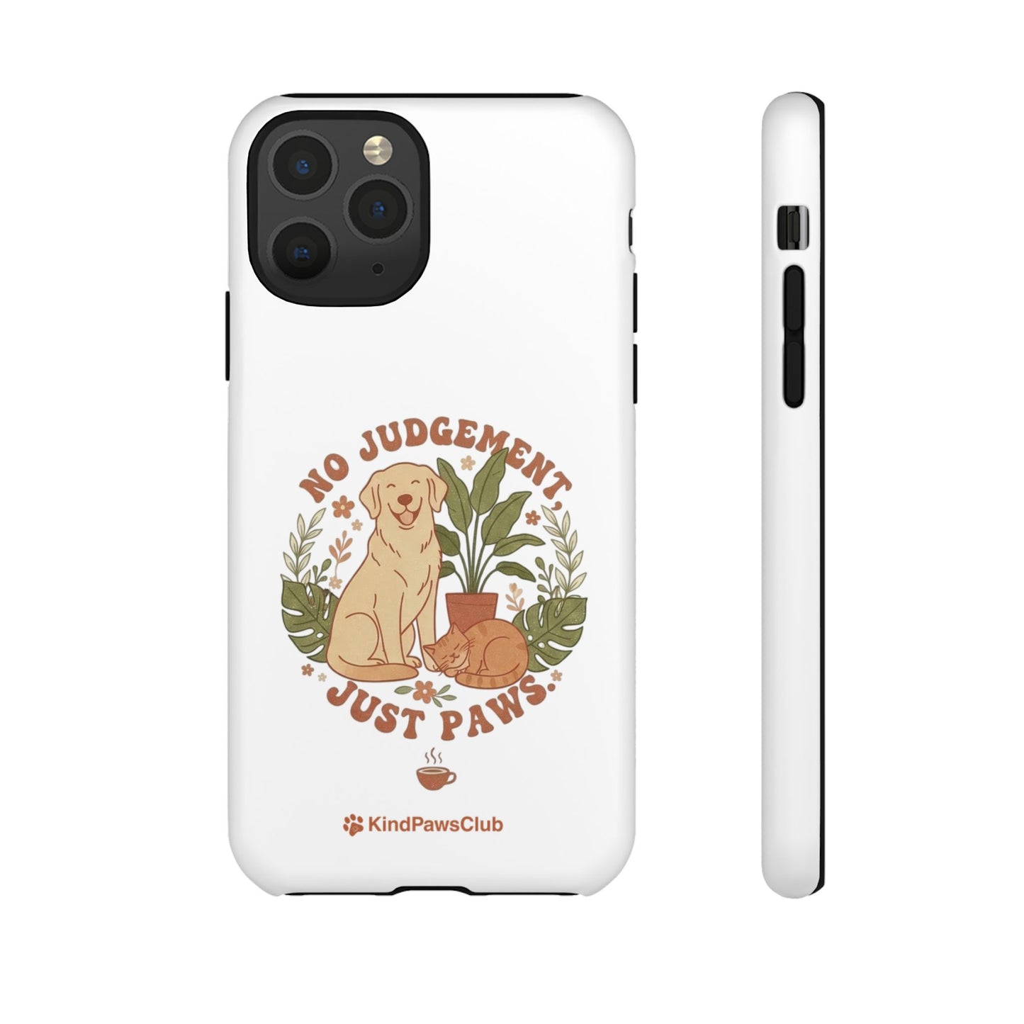 Retro Pet Wellness iPhone Case - 70s Minimalist Dog & Cat Protective Phone Cover