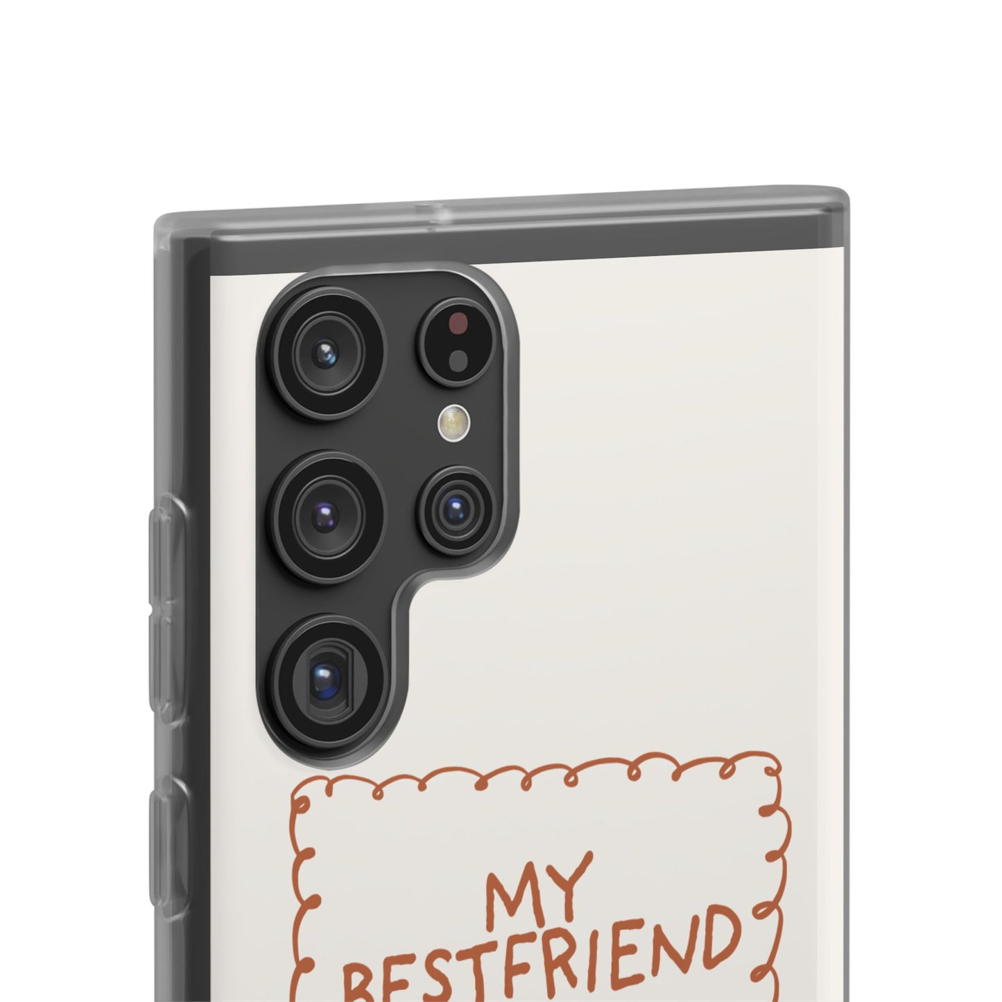 Custom "My Best Friend" Pet Parent Phone Case | Personalised Earth-Tone Minimalist Cover