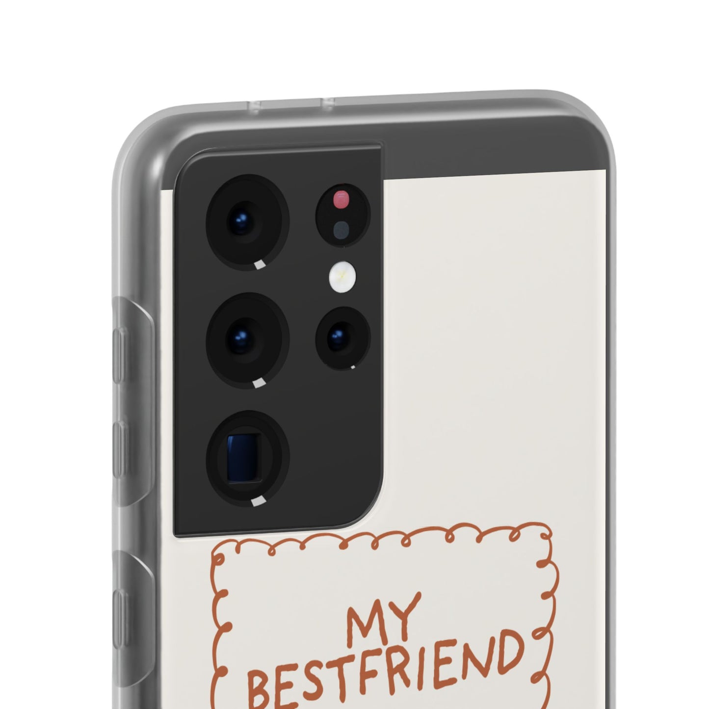 Custom "My Best Friend" Pet Parent Phone Case | Personalised Earth-Tone Minimalist Cover