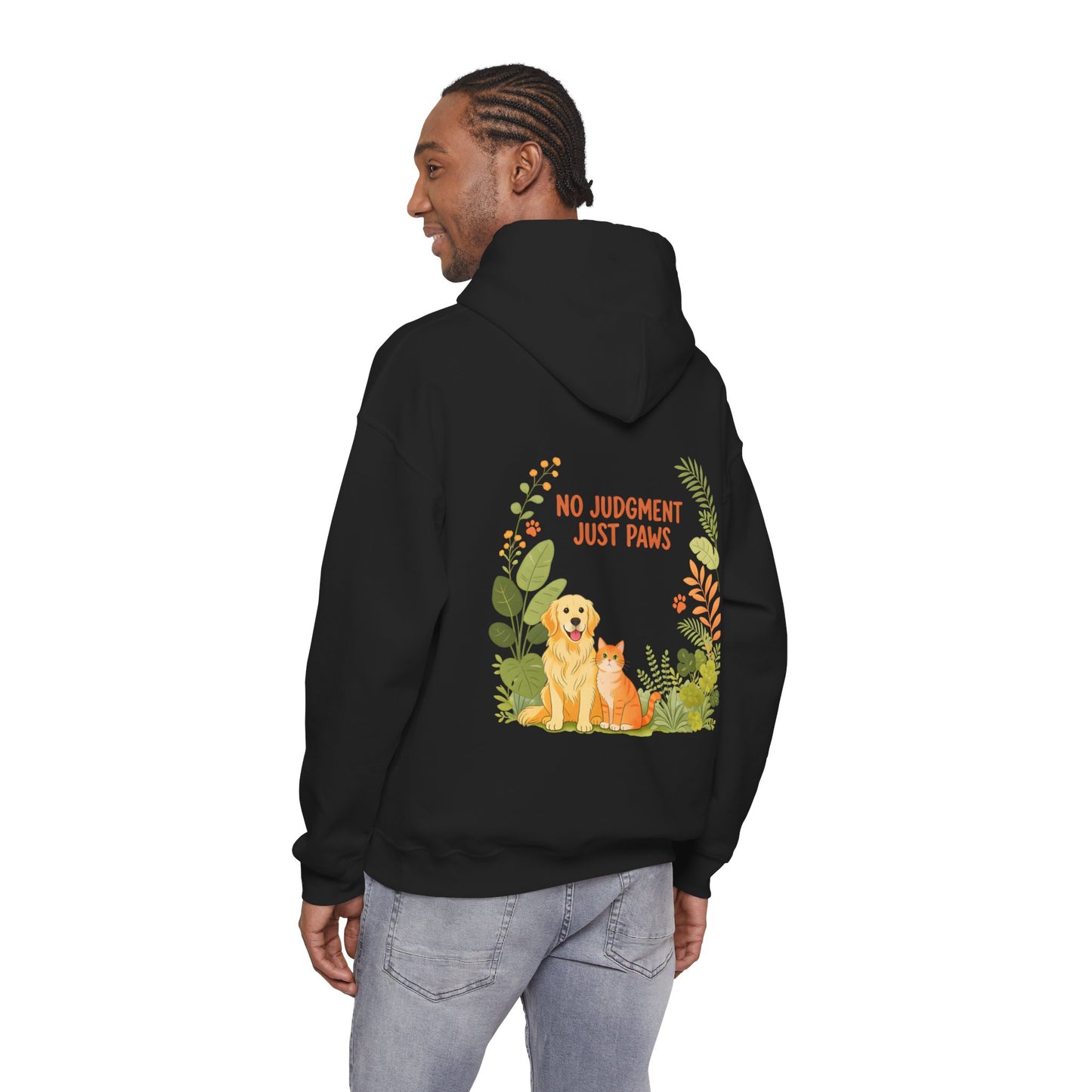 No Judgment, Just Paws Hoodie – For Mindful Pet Parents
