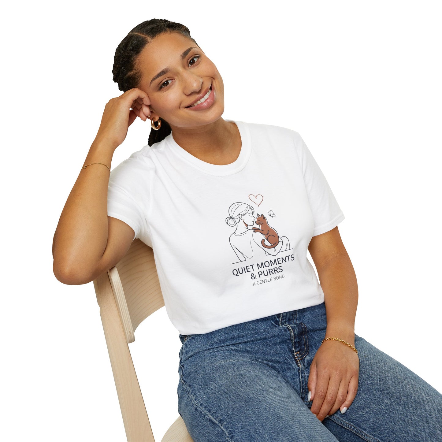Cat Lover T‑Shirt — "Quiet Moments & Purrs"